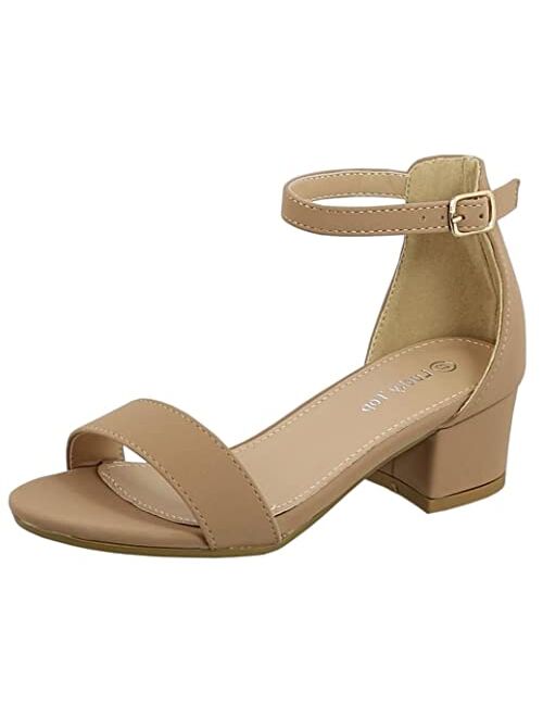 Lucky Top Girls Dress Sandal Low Heel Ankle Strap