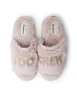 Women's Bride/Bridesmaid I Do & I Do Crew Giftable Wedding Slide Slipper