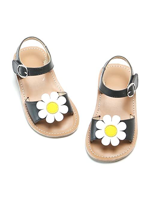 Kiderence Toddler Girl Sandals Open Toe Sandals for Kids Little Girl Summer Sandals