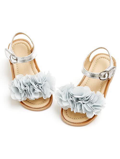 Kiderence Toddler Girl Sandals Open Toe Sandals for Kids Little Girl Summer Sandals