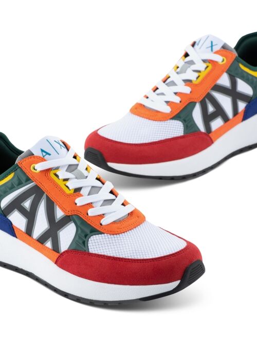 A|X Armani Exchange Men's Colorblock Multicolor Fashion Sneaker