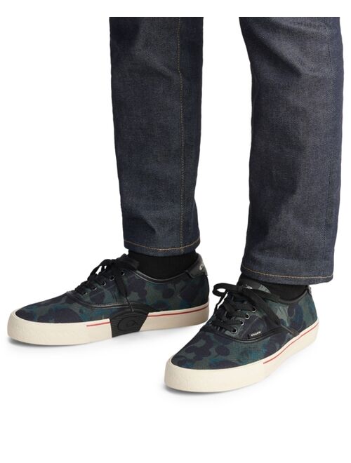 COACH Men's Mesh Lace Up Skate Sneaker