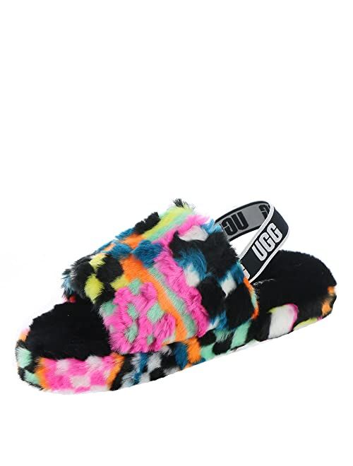 UGG Unisex-Child K Fluff Yeah Pixelate Slipper