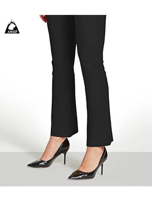 Amoy Women's Dress Pants Straight Leg/Bootcut Stretch Work Pants Slacks Office Business Casual Golf Yoga 4 Pockets