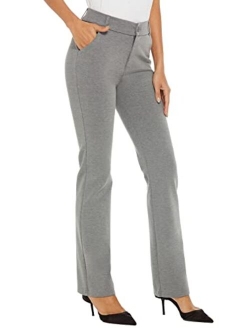 iChosy Women's Ease into Comfort Barely Bootcut Stretch Dress Pants