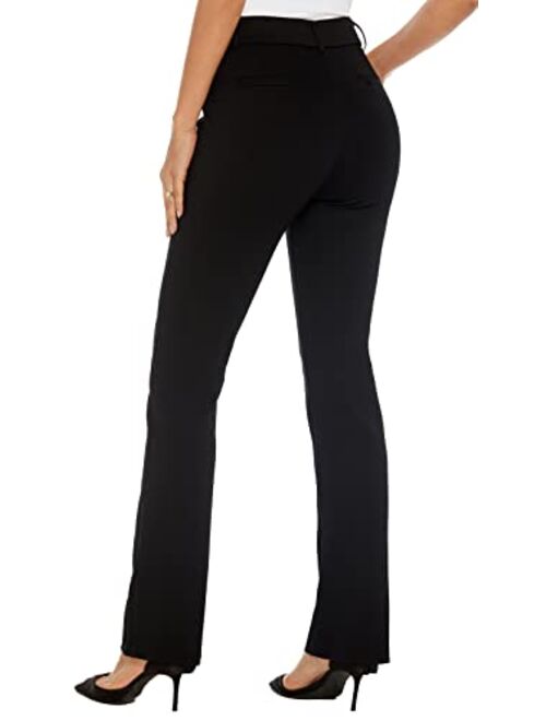 iChosy Women's Ease into Comfort Barely Bootcut Stretch Dress Pants