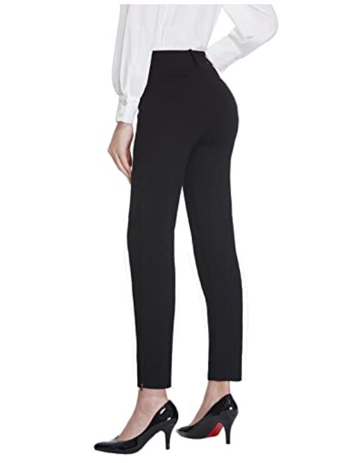 Tapata Women's Open-Ankle Slim Pants Petite/Regular/Long Length Slacks Business Casual Office Pants 26"/28"/30" Inseam