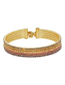 Gold Tone Ombre Cuff Bracelet