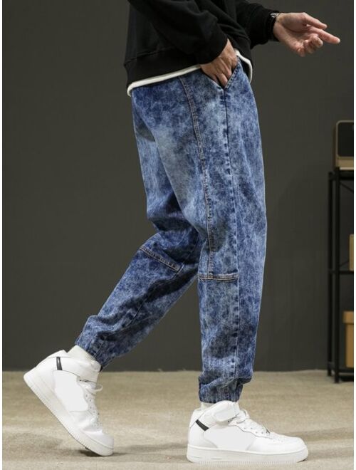 Buy Shein Men Slant Pocket Jogger Jeans online | Topofstyle