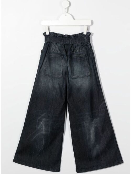 Diesel Kids D-Piper wide-leg jeans