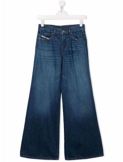 Kids TEEN high-waisted wide-leg jeans