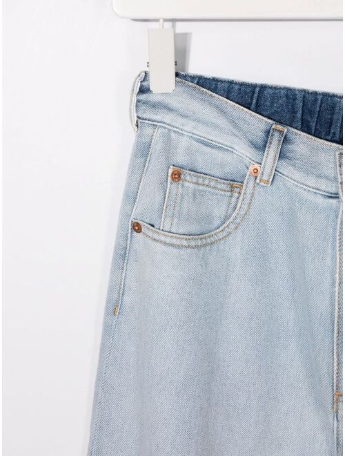 MM6 Maison Margiela Kids ripped-detail jeans