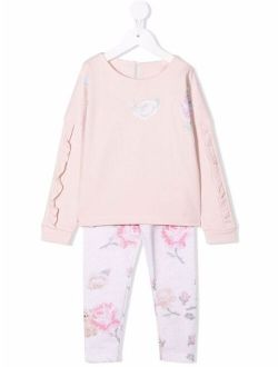 floral print tracksuit set