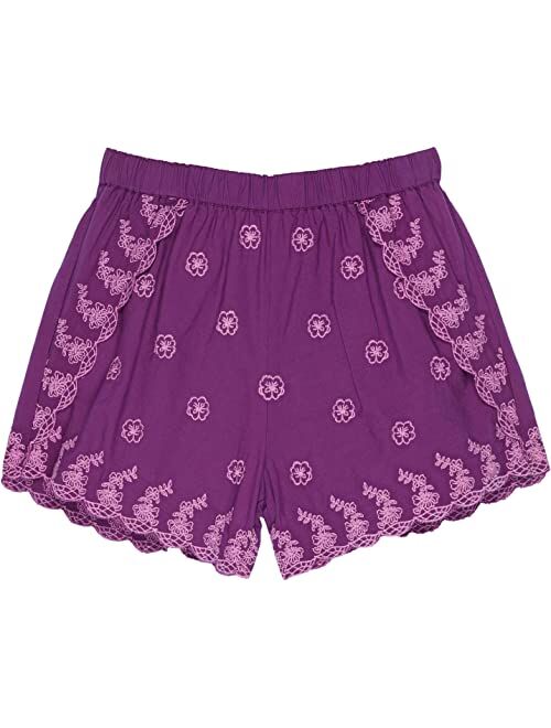 PEEK Embroidered Shorts (Toddler/Little Kids/Big Kids)