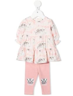 Kids Cubs print tracksuit set