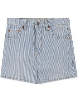 Kids High-Rise Denim Shorty Shorts (Big Kids)