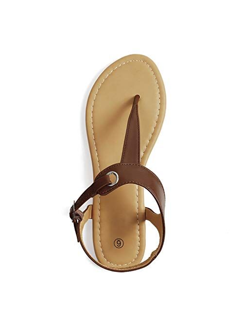 Soles & Souls Flat T-Strap Thong Sandal for Women