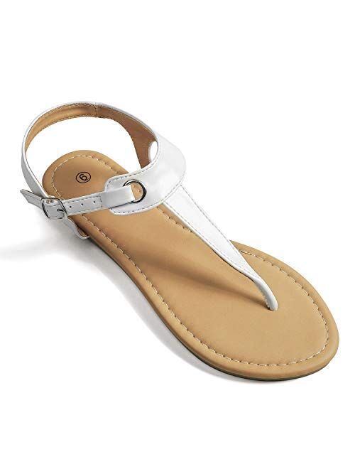 Soles & Souls Flat T-Strap Thong Sandal for Women