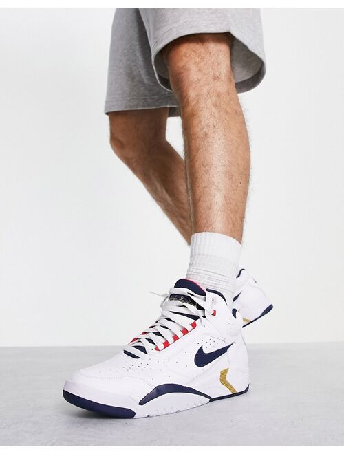 Nike Air Flight Lite Mid sneakers in white