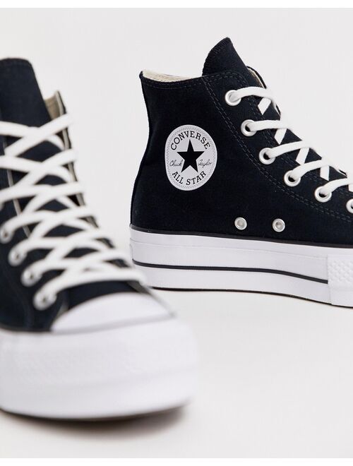 Converse Chuck Taylor All Star Hi Lift canvas sneakers in black