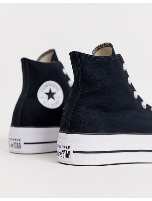 Converse Chuck Taylor All Star Hi Lift canvas sneakers in black