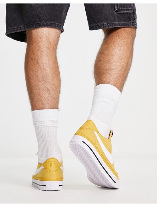 Nike Court Legacy Canvas sneakers in sanded gold