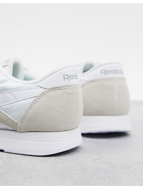 Reebok Classic nylon sneakers in white