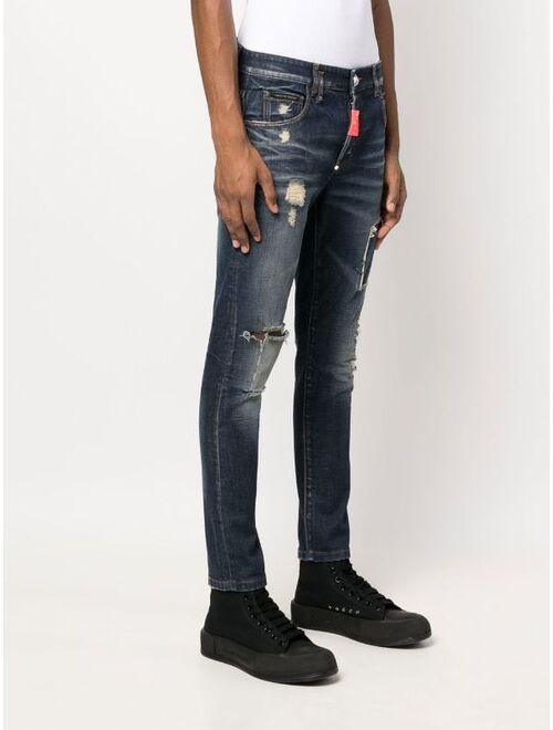 Philipp Plein distressed skinny-cut jeans