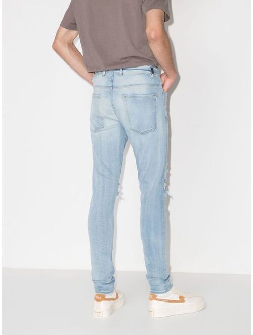 Represent distressed-effect skinny jeans