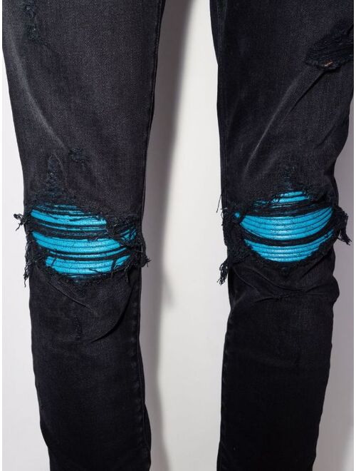 AMIRI MX1 Cracked Paint skinny jeans