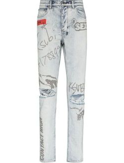 Ksubi Chitch Flyer Trashed slim leg jeans