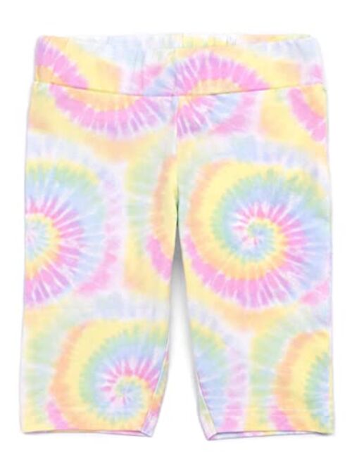 Barbie T-Shirt with Cycle Shorts Set Girls Kids Logo Tie Dye Outfit