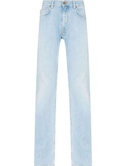 low-rise slim-cut jeans