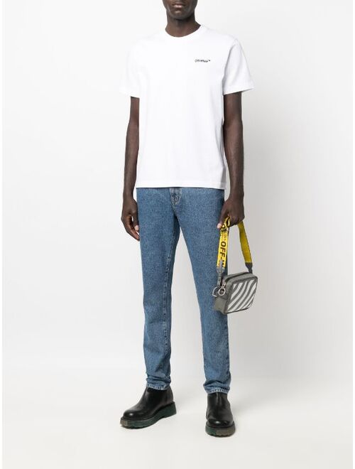 Off-White Diag-print skinny jeans