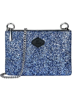 Crossbody Clutch Purse for Women, GM LIKKIE Glitter Evening Bag, Sequin Wedding Handbag for Party