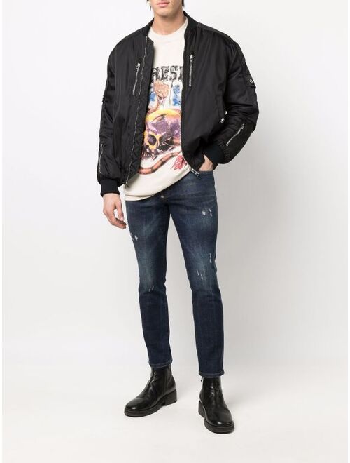 Philipp Plein distressed skinny-cut jeans