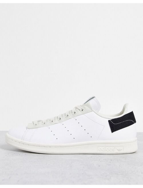 adidas Originals Parley Stan Smith sneakers in white with black heel detail