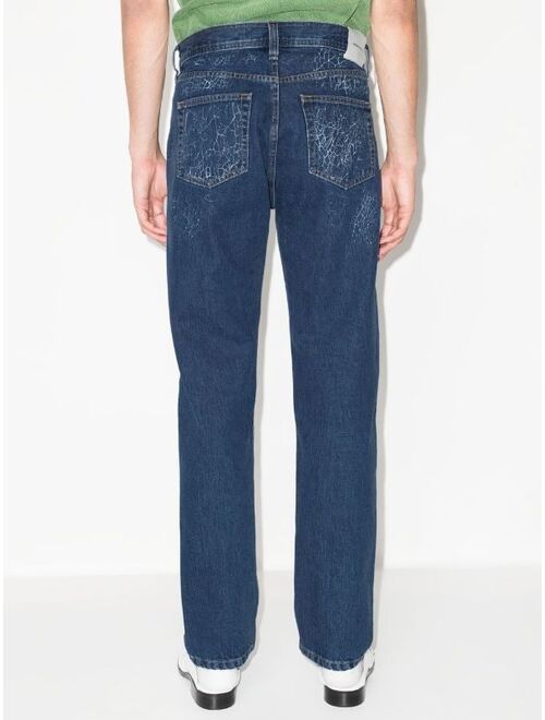 Namacheko Ushi printed straight-leg jeans