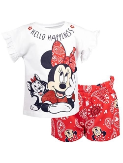 Minnie Mouse Graphic T-Shirt & Shorts