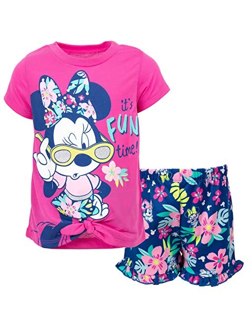 Disney Minnie Mouse Graphic T-Shirt & Shorts