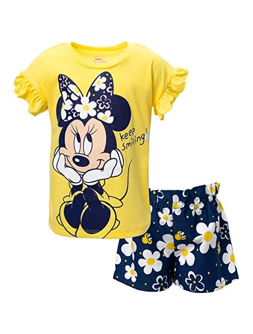 Disney Minnie Mouse Graphic T-Shirt & Shorts