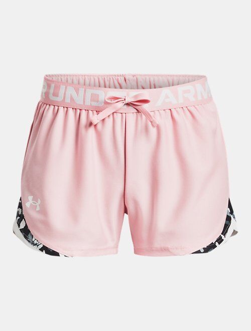 Under Armour Girls' UA Play Up Tri-Color Shorts