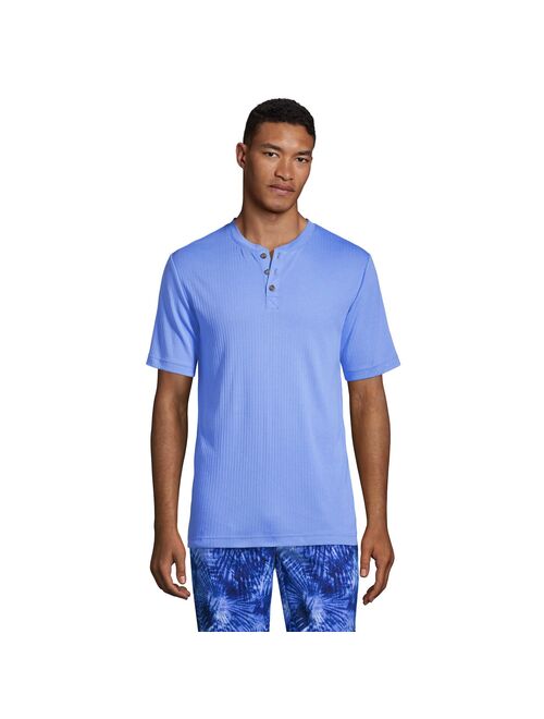 Men's Lands' End Henley Pajama Sleep Shirt