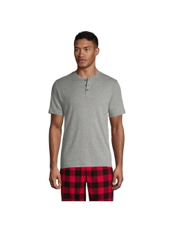 Big & Tall Lands' End Knit Rib Pajama Sleep Henley