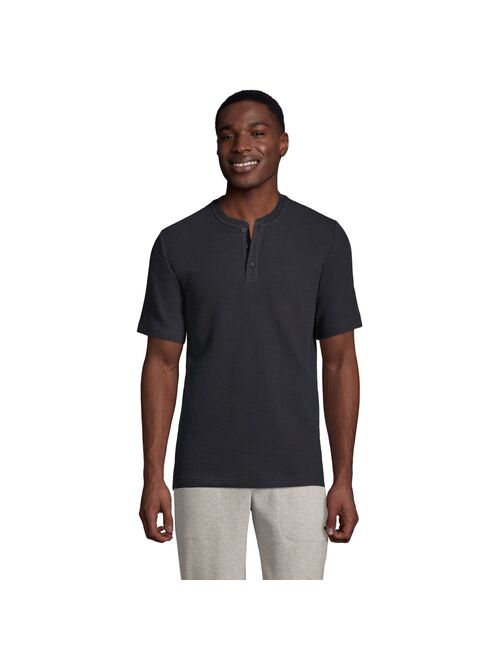 Men's Lands' End Waffle Pajama Sleep Henley