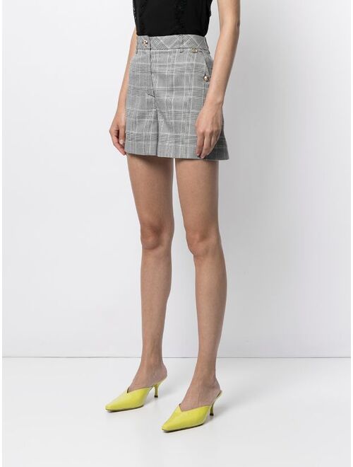 TWINSET tailored check-print shorts