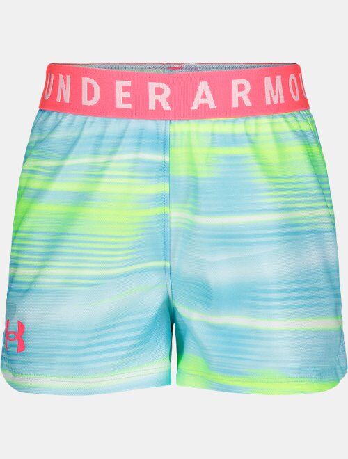 Under Armour Girls' Pre-School UA Play Up Beam Stripe Shorts