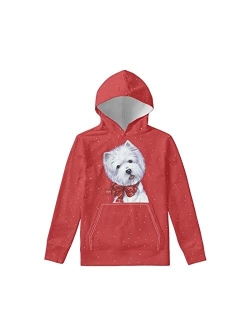 WELLFLYHOM Hoodies for Boys Girls Youth Kids Drawstring Hooded Pullover Long Sleeve Sweatshirts