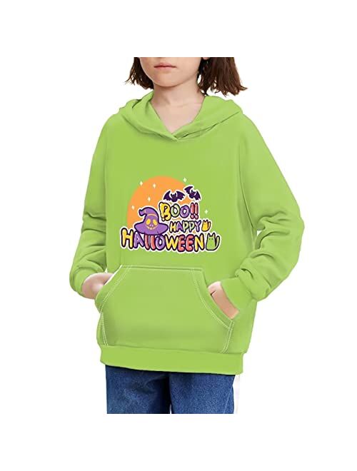 WELLFLYHOM Hoodies for Boys Girls Youth Kids Drawstring Hooded Pullover Long Sleeve Sweatshirts