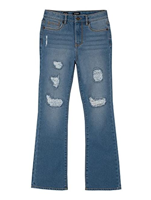 HUDSON Girls' Flare Leg Stretch Denim Jean